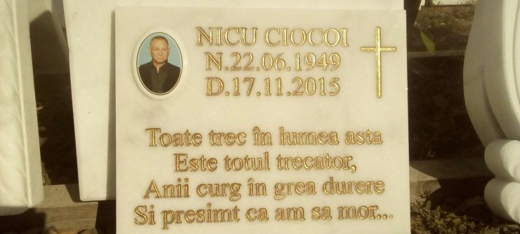 Inscripții Plăci Memoriale — Model 6