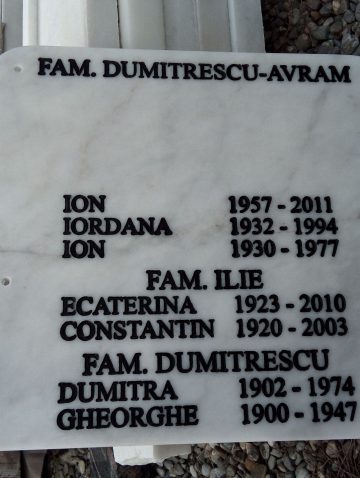 Inscripții Plăci Memoriale — Model 7