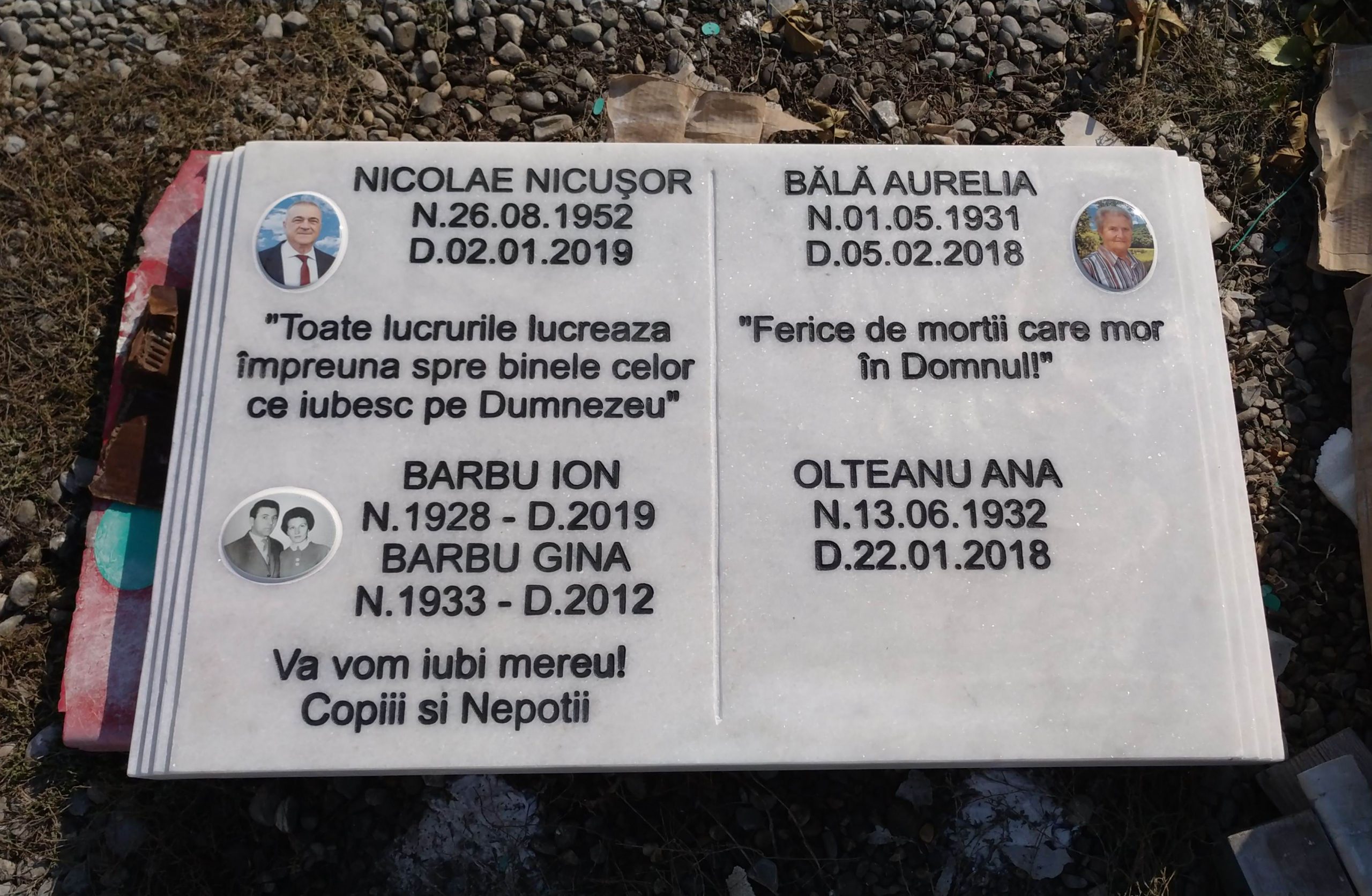 Inscripții Plăci Memoriale — Model 22